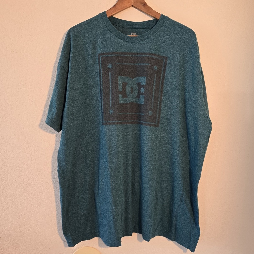 DC Trademark Men's Crew neck Short Sleeves T-shirt Deep Teal Heather XXL‎